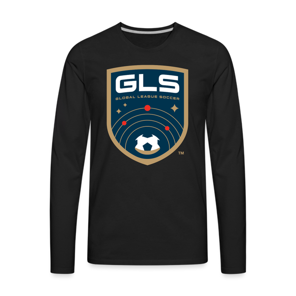 Global League Soccer Men's Long Sleeve T-Shirt - black