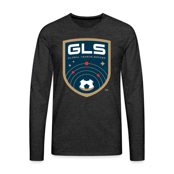 Global League Soccer Men's Long Sleeve T-Shirt - charcoal grey