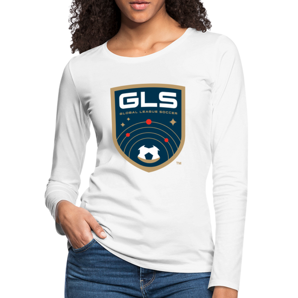 Global League Soccer Women's Long Sleeve T-Shirt - white