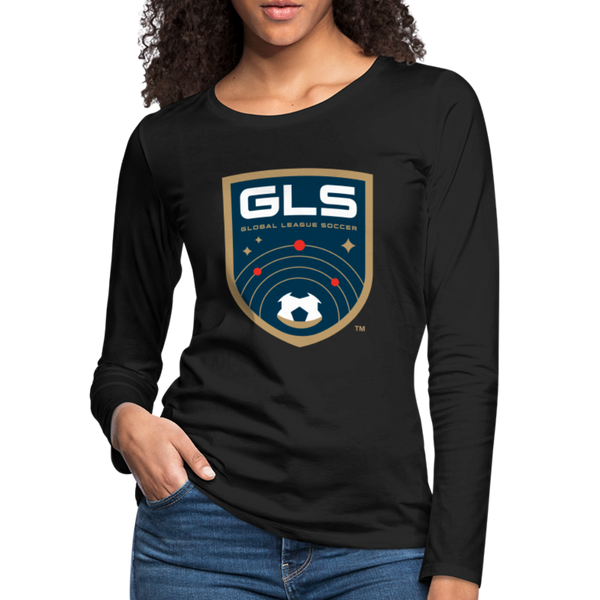 Global League Soccer Women's Long Sleeve T-Shirt - black