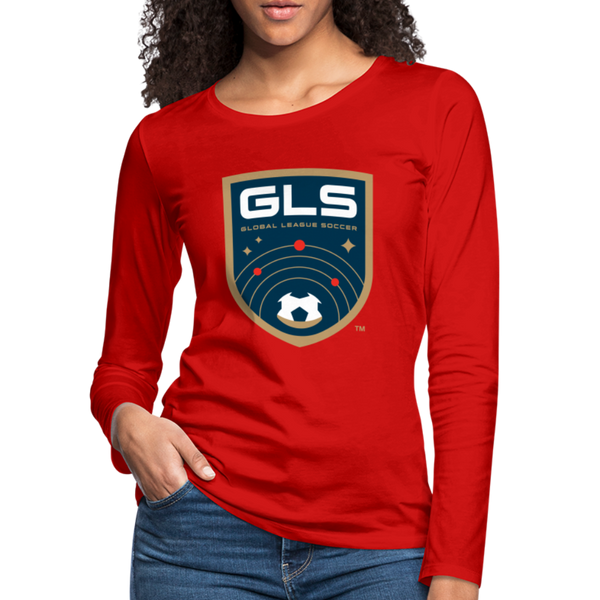Global League Soccer Women's Long Sleeve T-Shirt - red