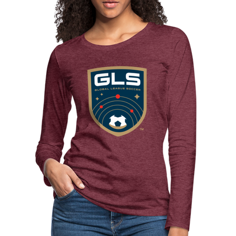 Global League Soccer Women's Long Sleeve T-Shirt - heather burgundy