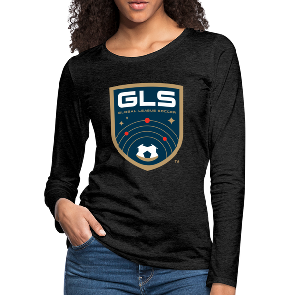 Global League Soccer Women's Long Sleeve T-Shirt - charcoal grey